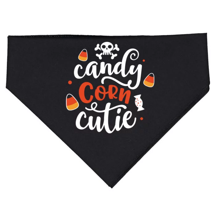 Candy Corn Cutie Halloween USA-Made Doggie Bandana