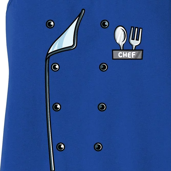 Chef Costume Coat Uniform Cook Jacket Women's Racerback Tank