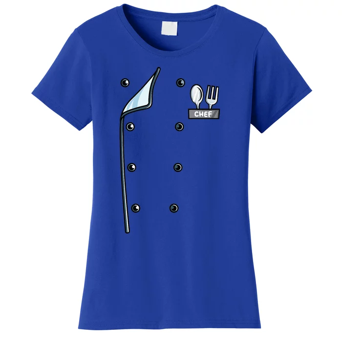 Chef Costume Coat Uniform Cook Jacket Women's T-Shirt