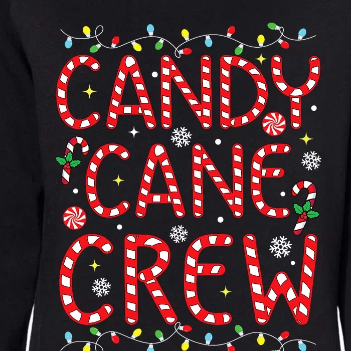 Candy Cane Crew Funny Christmas Candy Cane Lover Xmas Pajama Womens California Wash Sweatshirt