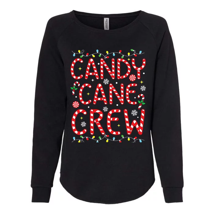 Candy Cane Crew Funny Christmas Candy Cane Lover Xmas Pajama Womens California Wash Sweatshirt