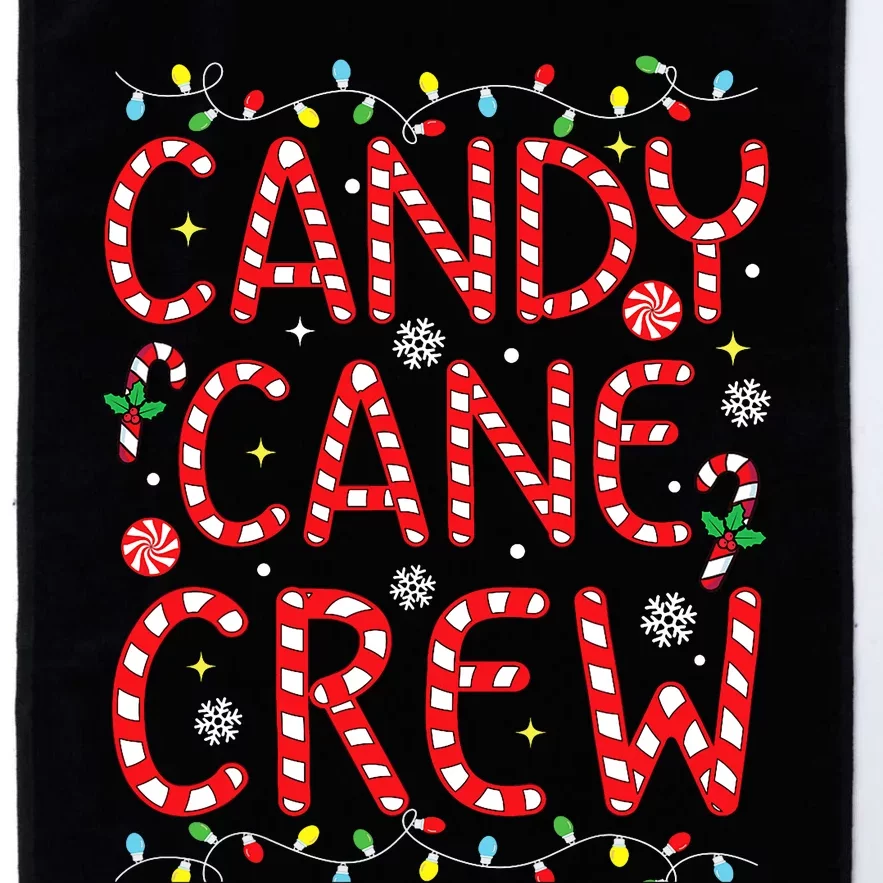 Candy Cane Crew Funny Christmas Candy Cane Lover Xmas Pajama Platinum Collection Golf Towel