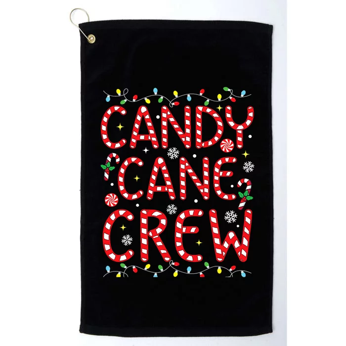 Candy Cane Crew Funny Christmas Candy Cane Lover Xmas Pajama Platinum Collection Golf Towel