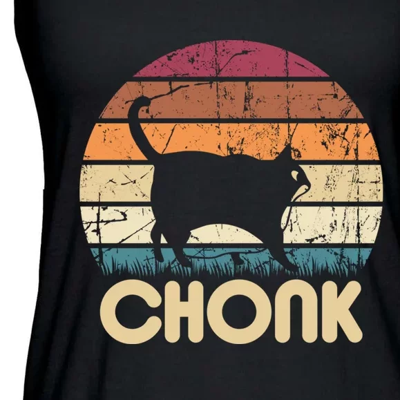 Chonk Cat Ladies Essential Flowy Tank