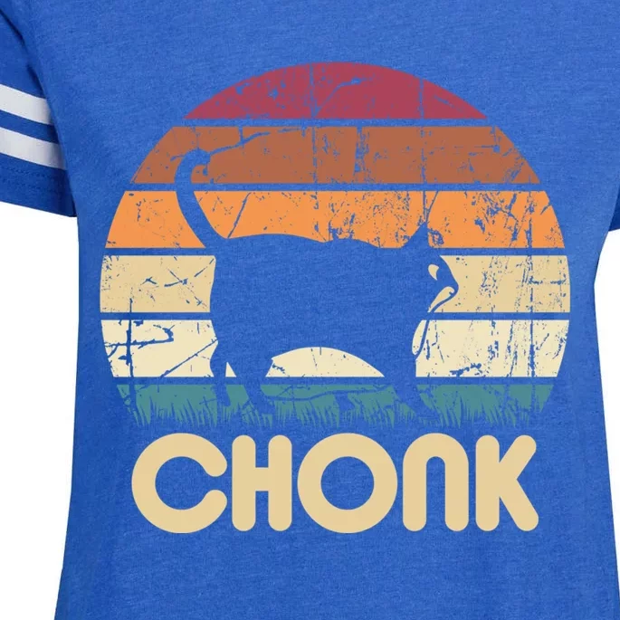 Chonk Cat Enza Ladies Jersey Football T-Shirt