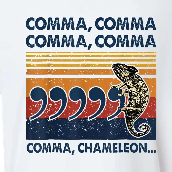 Comma Comma Chameleon Funny Grammar English Teacher Sueded Cloud Jersey T-Shirt