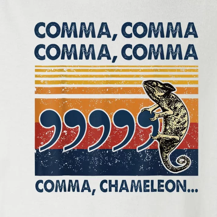 Comma Comma Chameleon Funny Grammar English Teacher Toddler Long Sleeve Shirt