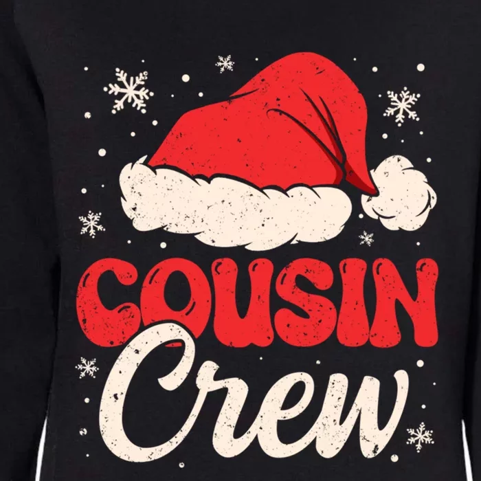 Christmas Cousin Crew Groovy Retro Cute Pajamas Family Xmas Gift Womens California Wash Sweatshirt