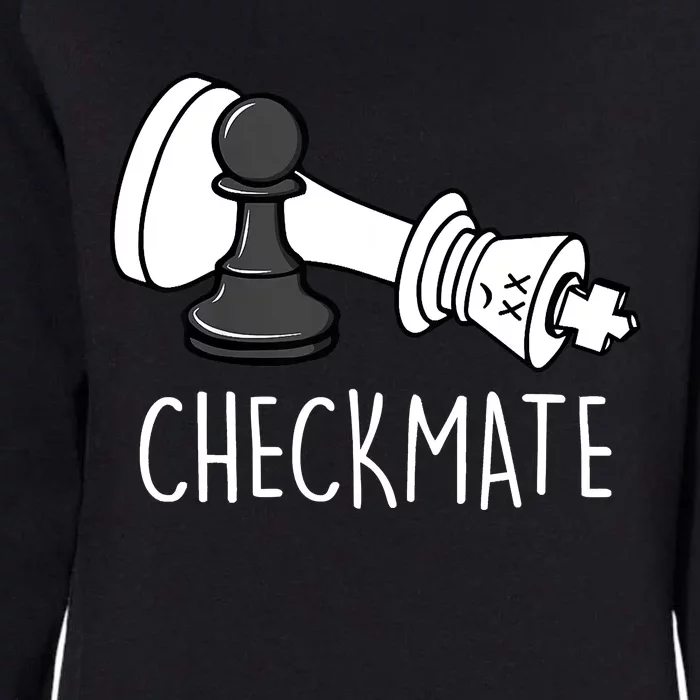 Chess Checkmate Chess Player King Pawn Graphic Womens California Wash Sweatshirt