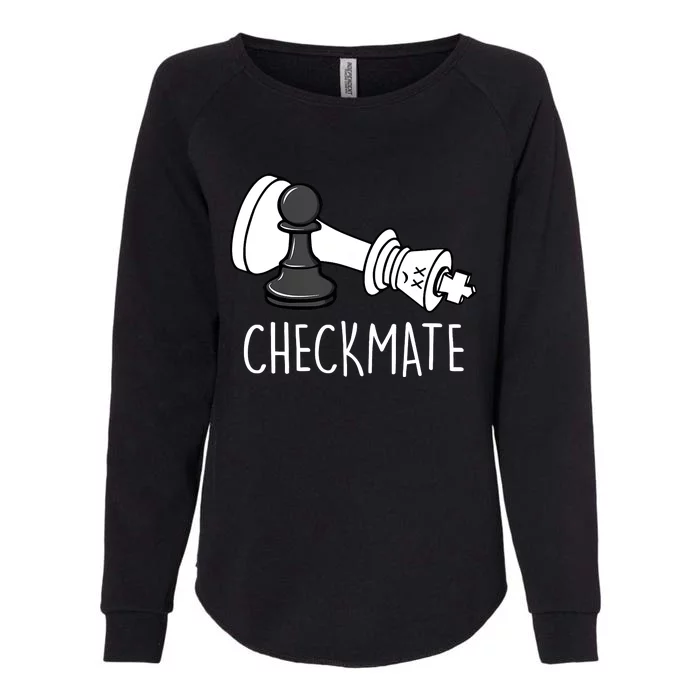 Chess Checkmate Chess Player King Pawn Graphic Womens California Wash Sweatshirt