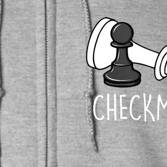 Chess Checkmate Chess Player King Pawn Graphic Full Zip Hoodie