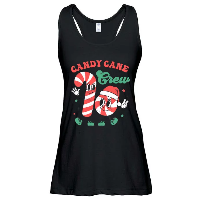 Candy Cane Crew Christmas Xmas Love Candy Ladies Essential Flowy Tank