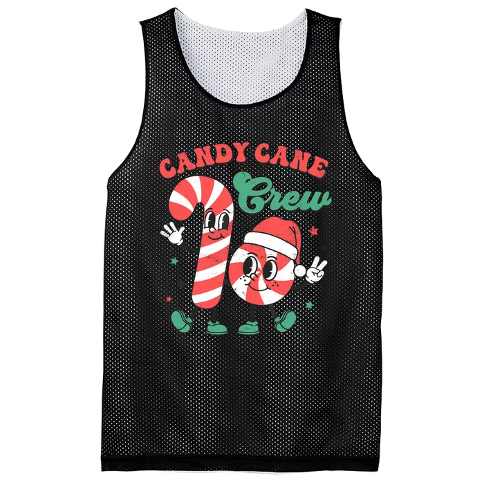 Candy Cane Crew Christmas Xmas Love Candy Mesh Reversible Basketball Jersey Tank