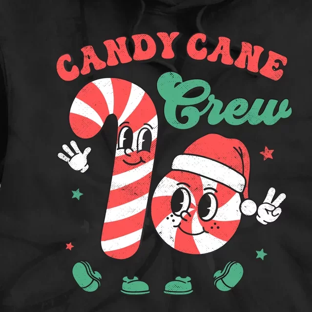 Candy Cane Crew Christmas Xmas Love Candy Tie Dye Hoodie