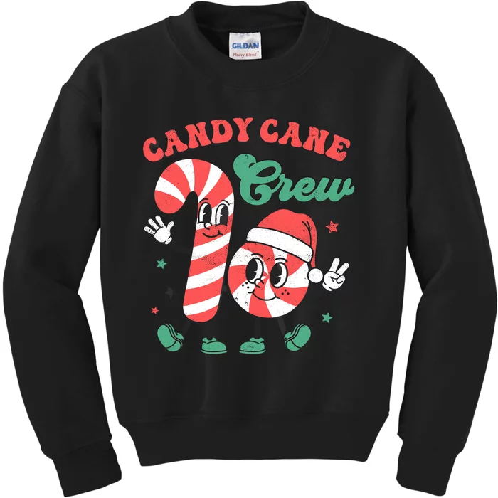 Candy Cane Crew Christmas Xmas Love Candy Kids Sweatshirt