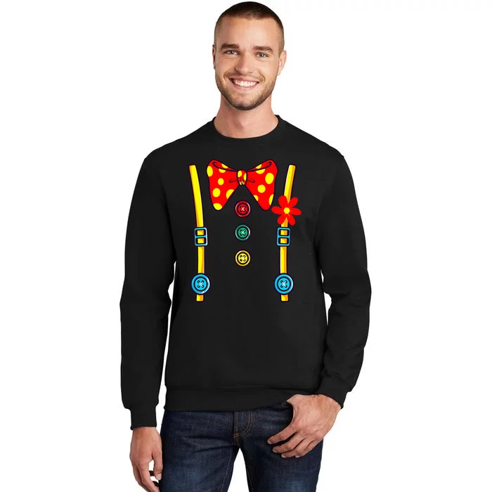 Clown Costume Circus Birthday Party Halloween Tall Sweatshirt