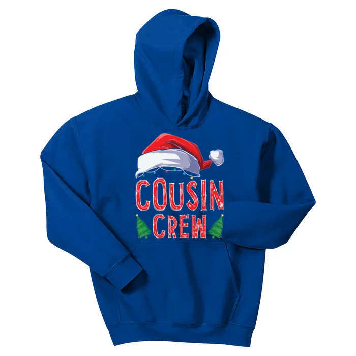 Christmas Cousin Crew Santa Hat Matching Pajamas Family Xmas Gift Kids Hoodie