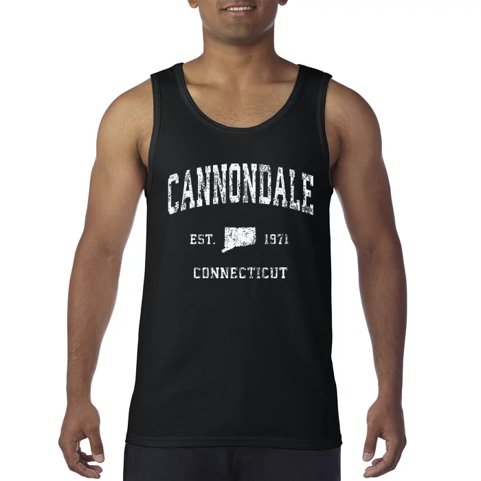 Cannondale Connecticut Ct Vintage Athletic Sports Design Tank Top