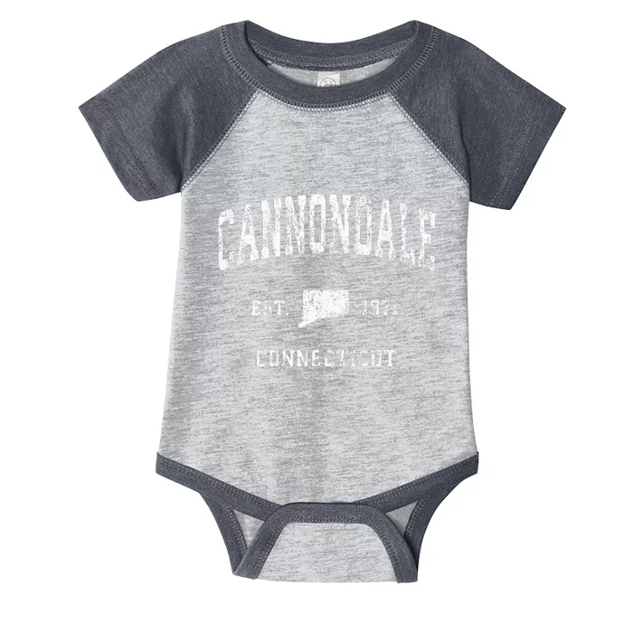 Cannondale Connecticut Ct Vintage Athletic Sports Design Infant Baby Jersey Bodysuit