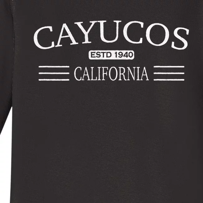 Cayucos California Baby Long Sleeve Bodysuit