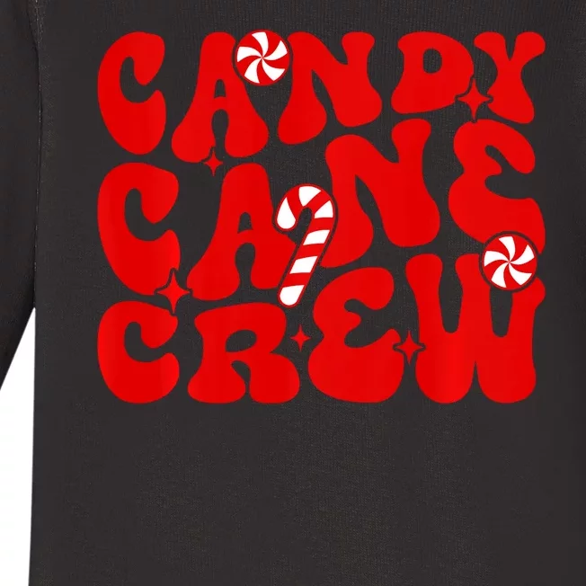 Candy Cane Crew Pajamas Matching Group Family Candy Lovers Baby Long Sleeve Bodysuit