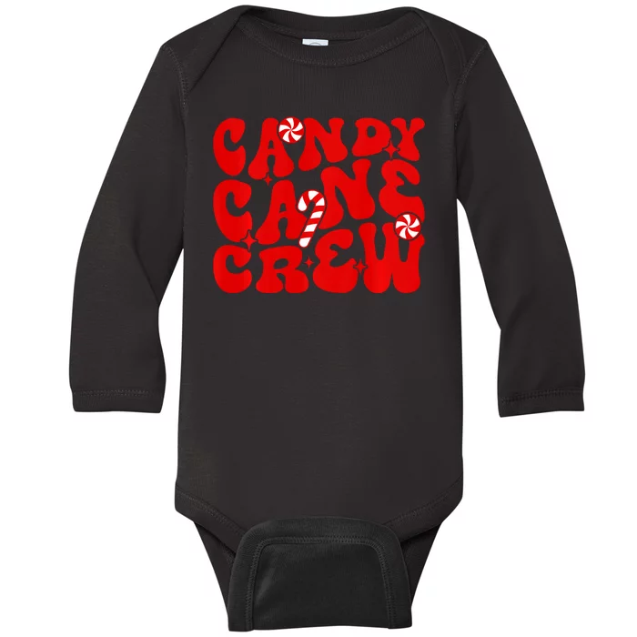 Candy Cane Crew Pajamas Matching Group Family Candy Lovers Baby Long Sleeve Bodysuit