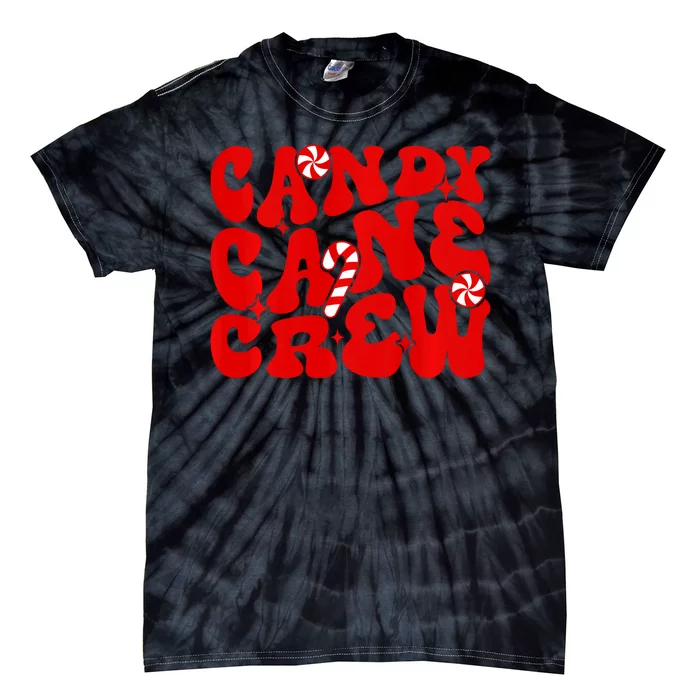 Candy Cane Crew Pajamas Matching Group Family Candy Lovers Tie-Dye T-Shirt