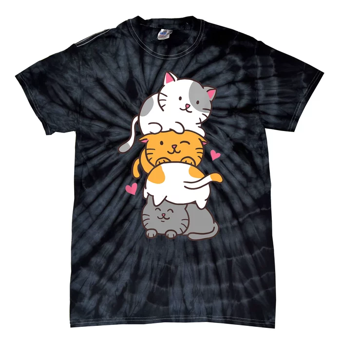 Cat Cats Cute Kitty Pile Anime Kawaii Neko Gift TShirt Tie-Dye T-Shirt