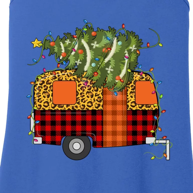 Camping Christmas Camper Camping Car Christmas Tree Lights Gift Ladies Essential Tank