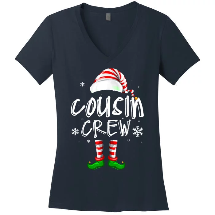 Cousin Crew Christmas Elf Women's V-Neck T-Shirt