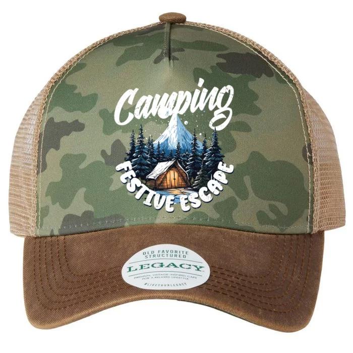 Camping Christmas Camper Camping Lover Gift Legacy Tie Dye Trucker Hat