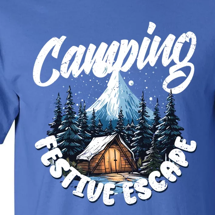 Camping Christmas Camper Camping Lover Gift Tall T-Shirt