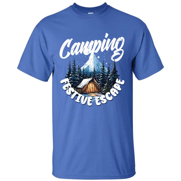 Camping Christmas Camper Camping Lover Gift Tall T-Shirt