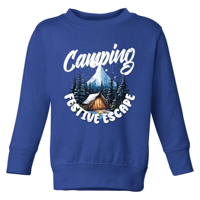 Camping Christmas Camper Camping Lover Gift Toddler Sweatshirt