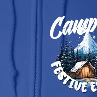 Camping Christmas Camper Camping Lover Gift Full Zip Hoodie