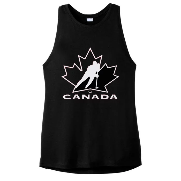 Canada Canadian Canada Flag Canada Ladies Tri-Blend Wicking Tank