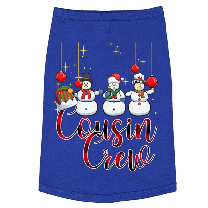 Christmas Cousin Crew Snow Team Squad Funny Xmas Pajamas Cool Gift Doggie Tank