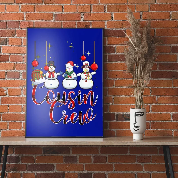 Christmas Cousin Crew Snow Team Squad Funny Xmas Pajamas Cool Gift Poster