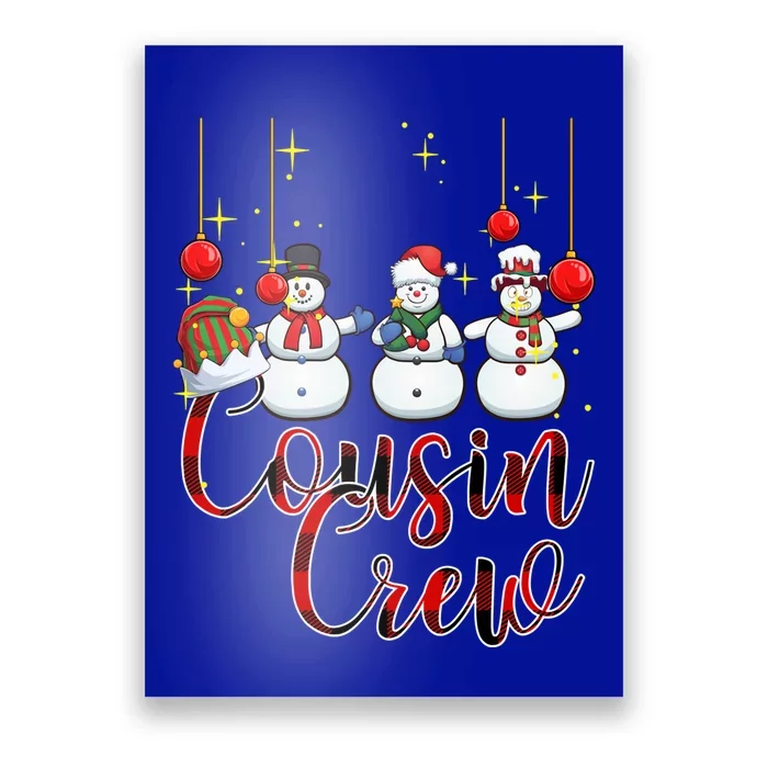 Christmas Cousin Crew Snow Team Squad Funny Xmas Pajamas Cool Gift Poster