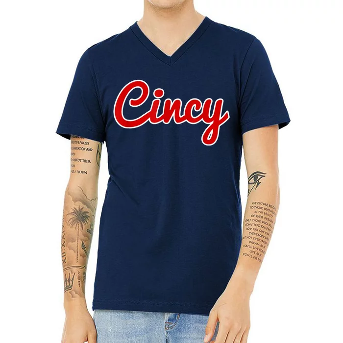 Cincy Cincinnati V-Neck T-Shirt