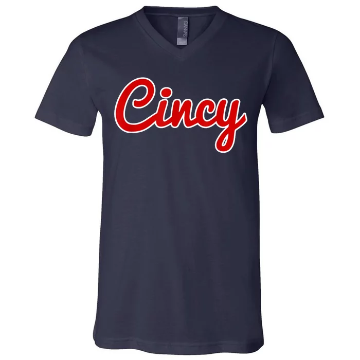 Cincy Cincinnati V-Neck T-Shirt