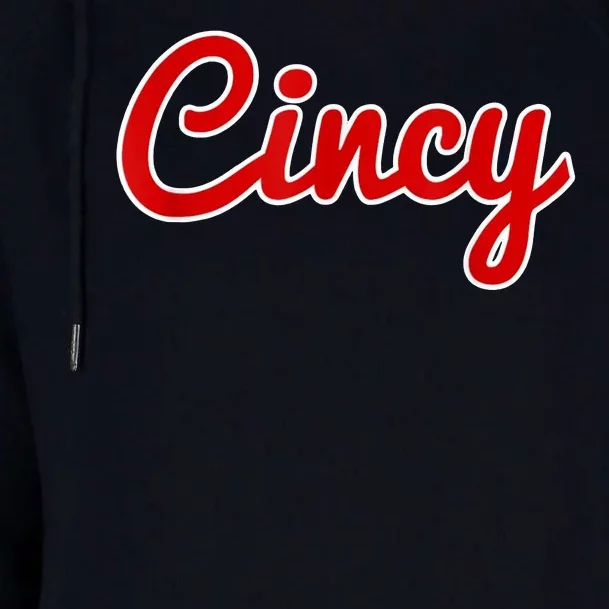 Cincy Cincinnati Womens Funnel Neck Pullover Hood