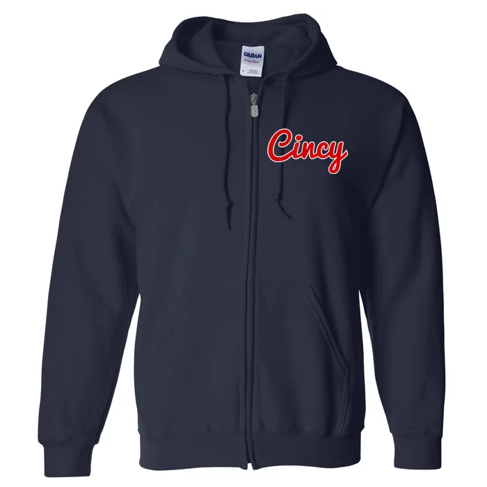 Cincy Cincinnati Full Zip Hoodie