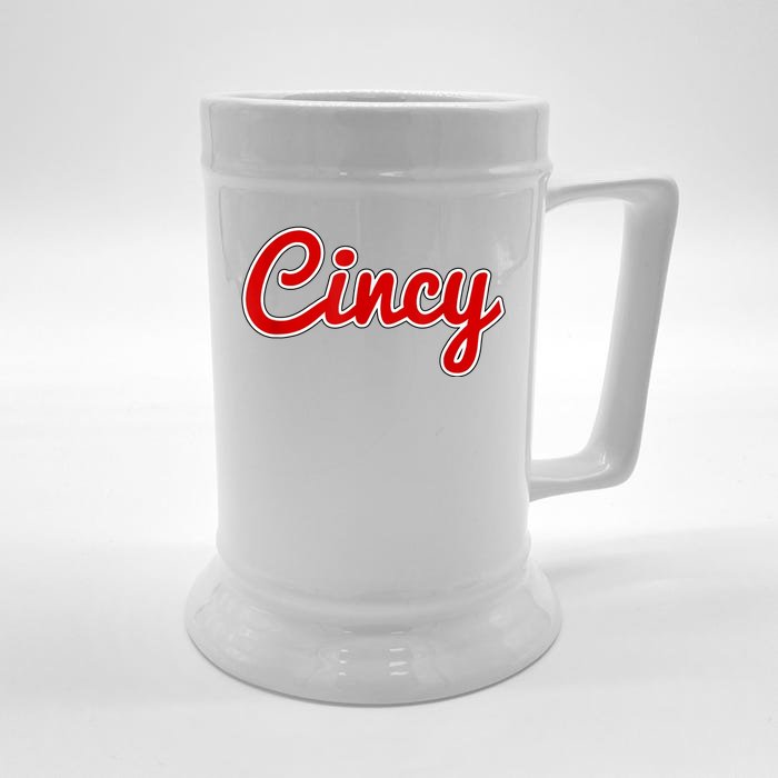 Cincy Cincinnati Front & Back Beer Stein