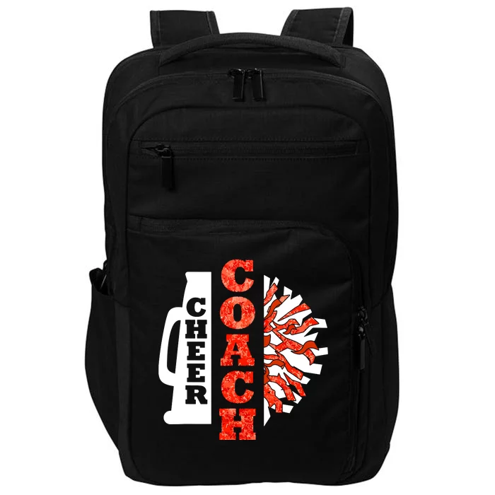 Cheer Coach Cheerleader Megaphone Pom Pom Impact Tech Backpack