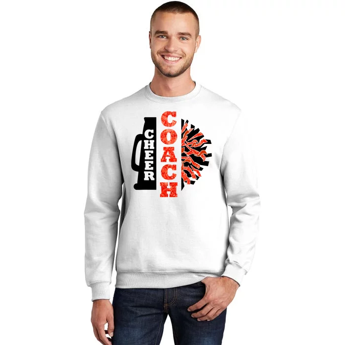 Cheer Coach Cheerleader Megaphone Pom Pom Sweatshirt