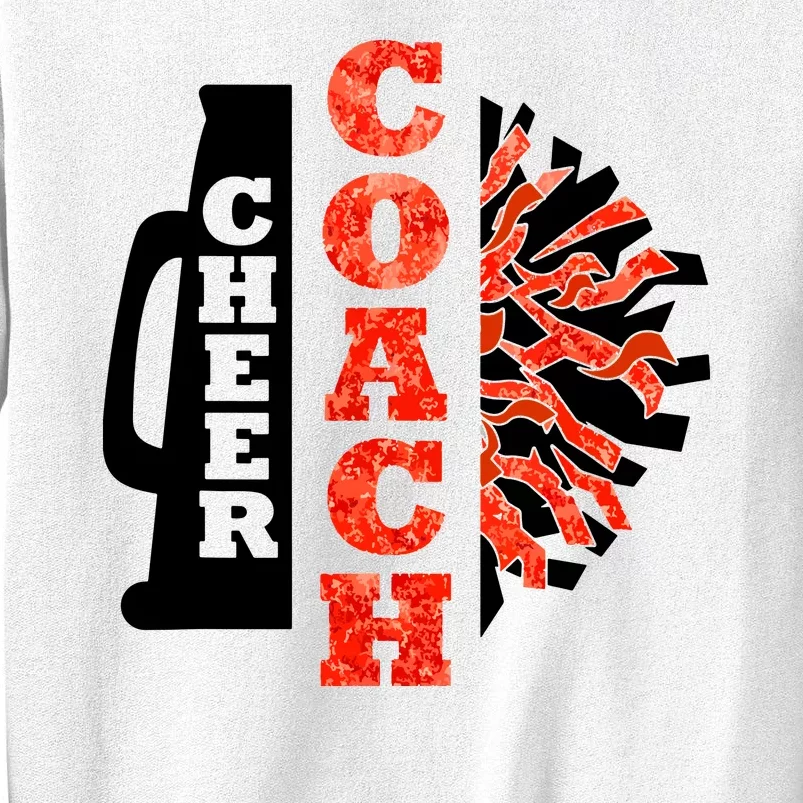 Cheer Coach Cheerleader Megaphone Pom Pom Sweatshirt