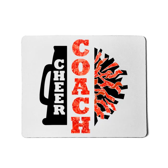 Cheer Coach Cheerleader Megaphone Pom Pom Mousepad