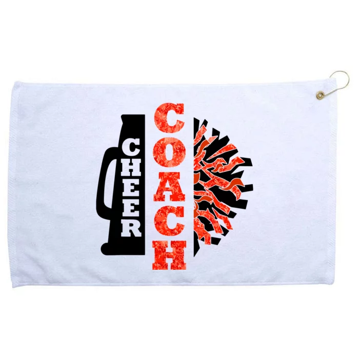 Cheer Coach Cheerleader Megaphone Pom Pom Grommeted Golf Towel