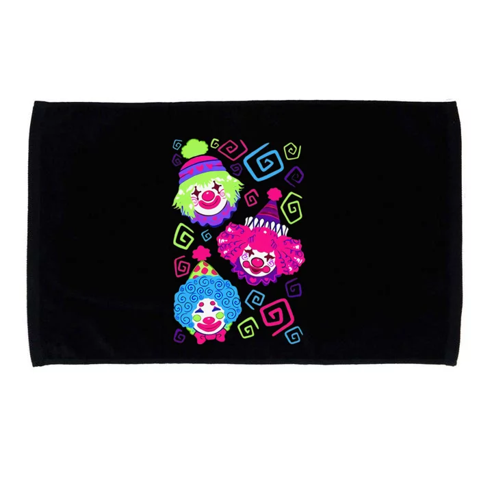 Clown Circus Carnival Costume Birthday Theme Party Microfiber Hand Towel